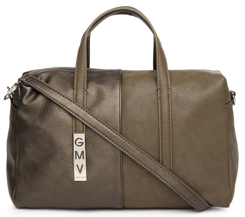 Gian Marco Venturi Brown & Bronze-Toned Handbag