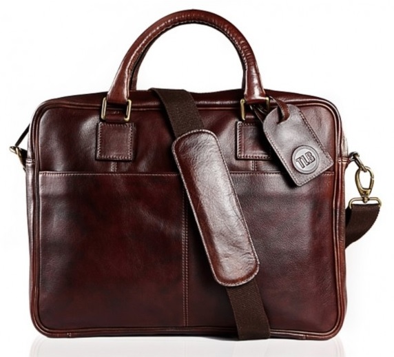 The Leather Boutique Doc Holiday Briefcase