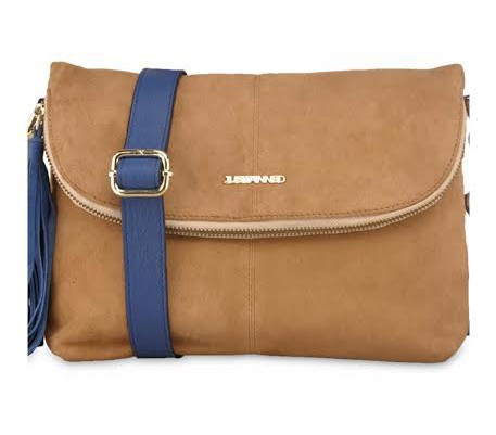justanned tan brown leather sling - bagslounge.com - myntra