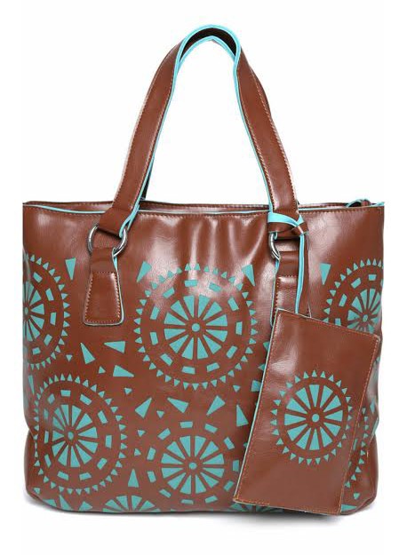 lino perros brown handbag - bagslounge.com - myntra